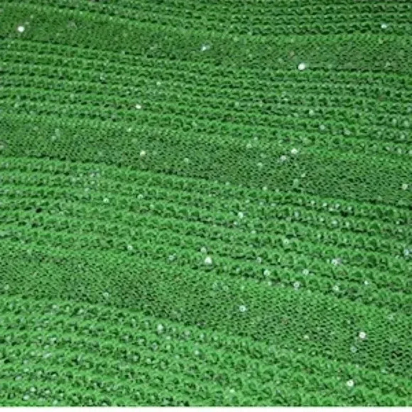 NEW Inc International Green Knit Long Sleeve Sequined Top Women’s Small NWT - Picture 10 of 13